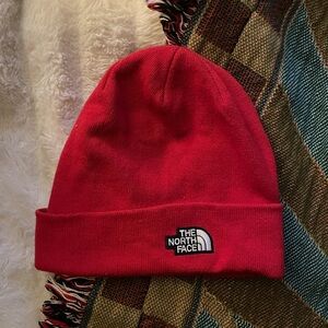 The North Face Vibrant Red Knit Hat